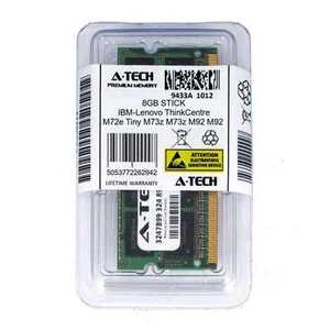 8GB SODIMM IBM-Lenovo ThinkCentre 62z M72e Tiny M73z M92 M92p M92z Ram Memory - Picture 1 of 1
