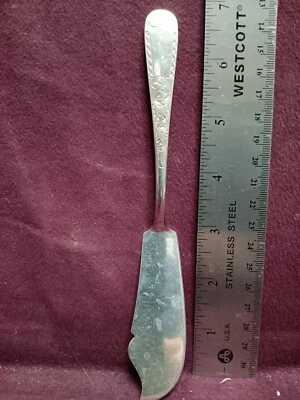 CUCHILLO MANTEQUILLA MAESTRO KIRK & SON MAYFLOWER 7 1/4" 40g Sin Monograma Sterling S. KIRK & SON Foto 1 de 4