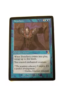 Treachery - Urza's Destiny - Rare Reserved List - MTG Magic the Gathering EDH 5 - Picture 1 of 2