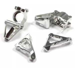 Silver CNC Machined Steering Knuckle Set for HPI Baja 5B, 5T & 5SC Models - Picture 1 of 1
