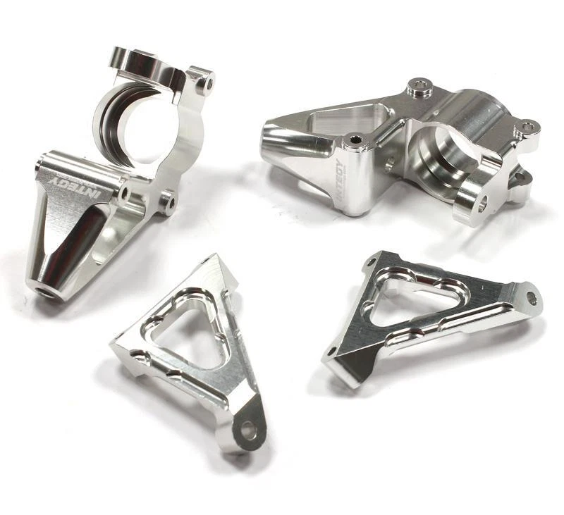 Silver Billet Machined Steering Knuckle Set for HPI Baja 5B, 5T & 5SC Models - Image 1 of 1