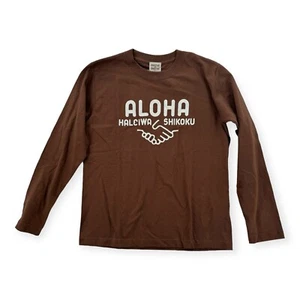 Owen & Owen Shirt Womens Small Top Tee Long Sleeve Aloha Haleiwa Shikoku NEW - Picture 1 of 7