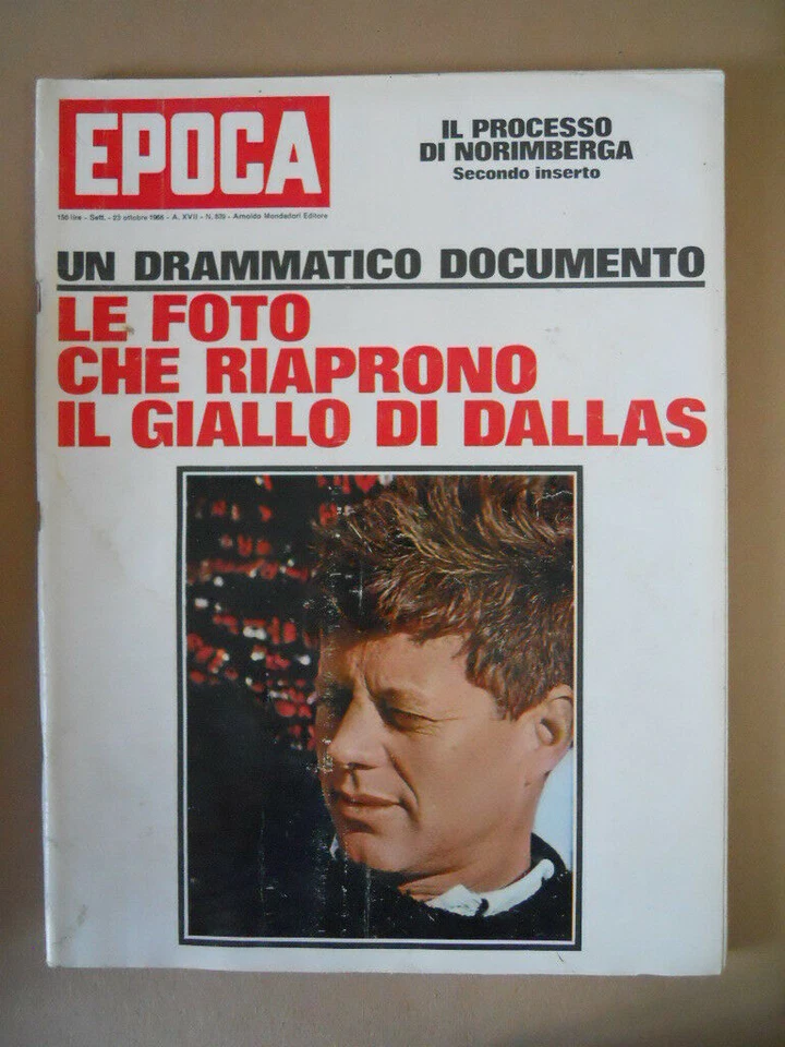 EPOCA n�839 1966 Giallo di Dallas Processo di Norimberga Ennio Morlotti [G803] - Immagine 1 di 1