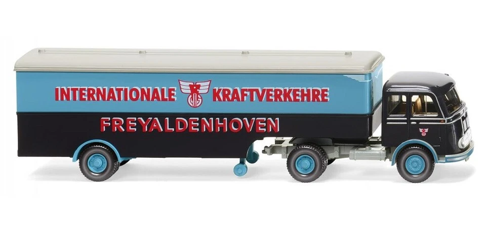 Wiking 051324 - 1/87 Semirimorchio Autoarticolato (MB Pullman) " Freyaldenhoven - Immagine 1 di 1