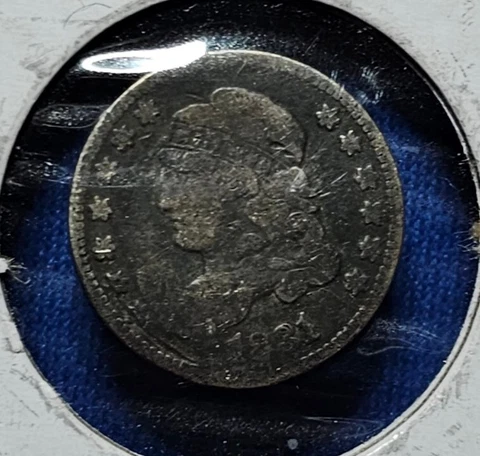 1831 Capped Bust Half Dime Worn But Legible Cover