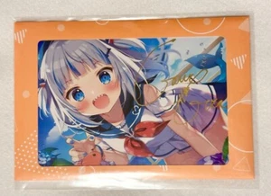 Hololive Gawr Gura Autographed Signed Postcard Birthday Celebration 2022 Limited - Picture 1 of 1