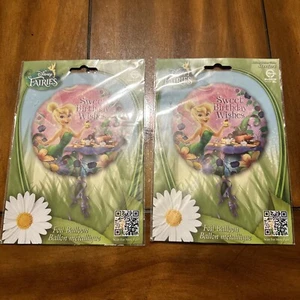 Lot Of 2 17" RND Tinkerbell Hbday Wishes HX Foil - Picture 1 of 5