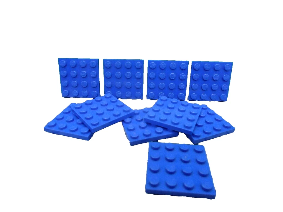 Lego 10 placa base azul 4x4 NOVA - Imagem 1 de 1