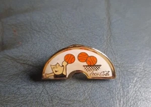 Vintage 1992 Barcelona Coca-Cola Cobi Basketball Olympic Mascot Sports Pin - Picture 1 of 2