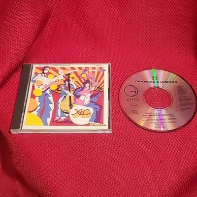 XTC Oranges & Lemons CD Audio Music Compact Disc VTG 1989 Geffen alternativ DADC - Image 1 of 4