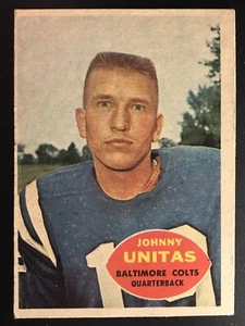 🏉 1960 Topps Football # I Johnny Unitas (hOF) 🏈 QB Baltimore Colts 🐎 - Bild 1 von 2