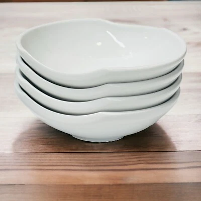 4 cuencos apilables de porcelana blanca Nambe’ Scott Henderson 2017 Foto 1 de 4