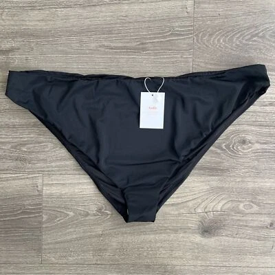 Roupa de banho ANDIE Swim The Symi parte inferior de biquíni XXXL preta atrevida atrevida praia nova com etiquetas - Imagem 1 de 4