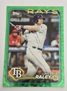 2024 Topps Luke Raley Green Foil 453/499 #181 Tampa Bay Rays MLB Baseball Card - Picture 1 of 2