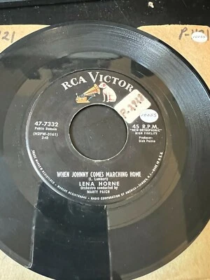 45 Lena Horne When Johnny Comes Marching Home You Better Know It RCA  VG+ - Image 1 of 2