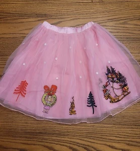 NWT HANNA ANDERSSON DR SEUSS GRINCH TULLE SKIRT CINDY LOU WHO PINK. Size 110 / 5 - Picture 1 of 7