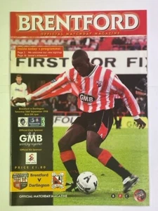 1998/99 BRENTFORD V DARLINGTON 26-09-1998 DIVISION 3 - Picture 1 of 1