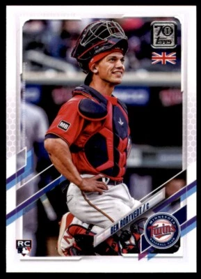 2021 Topps UK Edition #180 Ben Rortvedt RC Minnesota Twins - Image 1 of 2