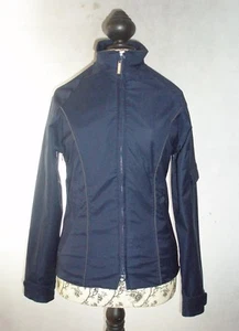Chaqueta impermeable de equitación para niños Equi-Theme en azul marino de 10 años y 14 años - Imagen 1 de 7