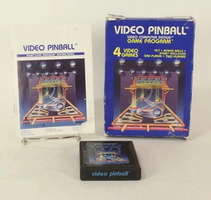 Vintage Boxed Atari 2600 game Video Pinball Tested & Working - Picture 1 of 2