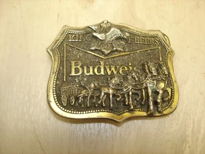 Vintage 1982 Budweiser King Of Beers Belt Buckle - Image 1 of 4
