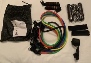 Heavy Weighted Skipping Jump Rope, Heavy Duty Resistance Yoga bands Loop Set Lot - Picture 1 of 6