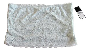 Guess Nola Collection Size XL Blue Floral Lace Overlay Tube Top - Picture 1 of 5