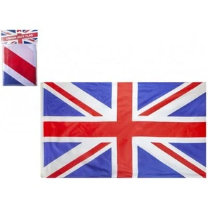 Union Jack Rayon Flag 120cm x 75cm 4ft - PMS VE Day Celebration - Picture 1 of 1