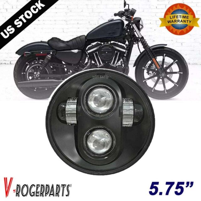 LED headlight for Suzuki Intruder 800 (2004 - 2011) - Round motorcycle  optics approved