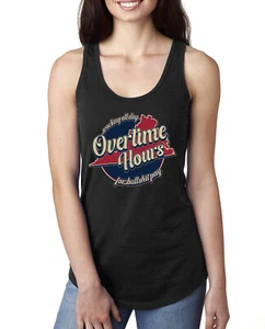 Camiseta sin mangas vintage para damas Racerback que funciona todo el día durante horas para Bullsh*t Pay - Imagen 1 de 7
