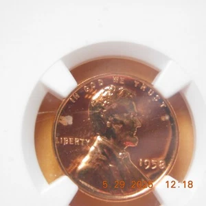 1958 Lincoln Wheat Cent NGC P67RD Gem Proof Bright Red - Picture 1 of 6