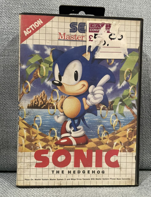 Master System SONIC THE HEDGEHOG CHAOS Boxed&Manual PAL REGION FREE Works  in US