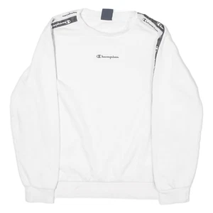 CHAMPION Boys Sweatshirt White Crew Neck XL - Picture 1 of 6