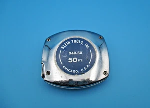 M Klein & Sons INC Chicago ILL 940-50 Tape Measure 50' Vintage - Picture 1 of 5