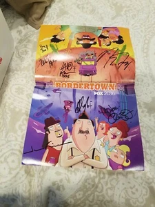 AUTOGRAPHED BORDERTOWN SIGNED CAST POSTER NYCC 2015 ALEX BORSTEIN HANK AZARIa - Picture 1 of 1