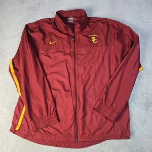 De Colección Nike Team USC Trojans Chaqueta Cortavientos Cremallera Completa Empacable Sudadera con Capucha Talla 2XL  - Imagen 1 de 11