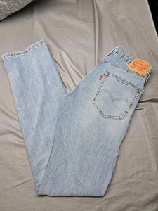 Jeans Levis 527 uomo 32x36 blu denim bootcut lavaggio leggero invecchiato W32 L36 - Foto 1 di 9