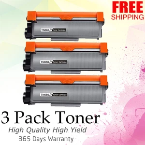 3-PK TN660 High Yield Toner Premium for Brother HL-L2300D L2340DW MFC-L2720DW - Picture 1 of 1