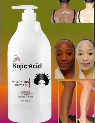 Kojic Acid Skin Lightening Shower Gel Soft Foam Body Wash, 1900ml USA Stock 🇺🇸 - Image 1 of 4