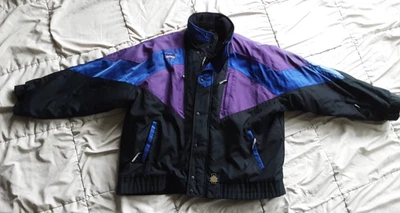 Chaqueta de moto de nieve Cold Wave vintage años 90 púrpura azul negro para hombre talla XXL  Foto 1 de 4