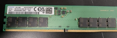 Samsug 16GB DDR5 UDIMM 1Rx8 PC5-4800B-UA0 M323R2GA3BB0-CQKOL - Image 1 of 3