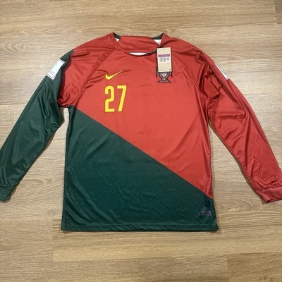Nike Portugal National Team 2022 World Cup Jersey Long Sleeve Men’s 2XL #27 NWT - Image 1 of 4