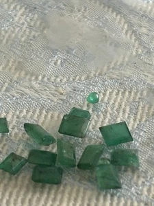 Lotto Di Smeraldi Naturali, In Tutto Circa 10 Carati - Imagen 1 de 7