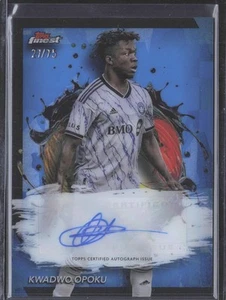 Kwadwo Opoku 2024 Topps Finest MLS Auto Blue Refractor /75 #BA-KO - Picture 1 of 2
