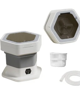 New 12x11x11 Small Foldable Portable Mini Foldable Washing Machine 8L Capacity - Picture 1 of 7