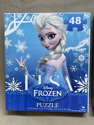 Disney Frozen 48 Piezas Mini Rompecabezas Elsa Snow Queen 9"x10" Rompecabezas por Cardinal Foto 1 de 3