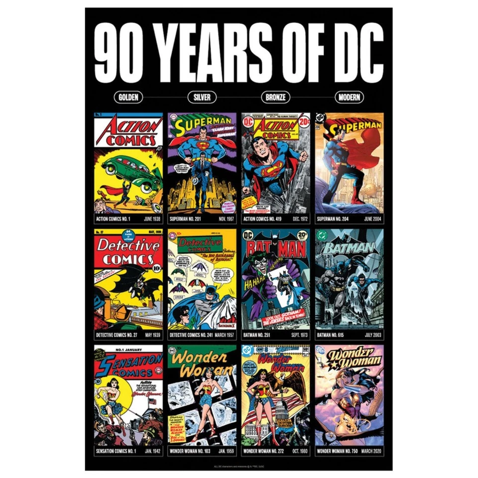 DC Comis Kunstdruck 90 Years Limited Edition 42 x 30 cm - Bild 1 von 1