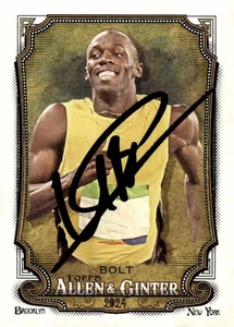 Usain Bolt Signed 2024 Topps Allen & Ginter #208 Trading Card COA Proof Photo 6 - Picture 1 of 9