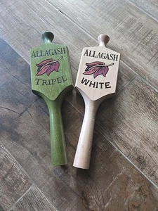 Allagash White Tripel Wooden Tap Handle Lot Of 2 - Picture 1 of 2