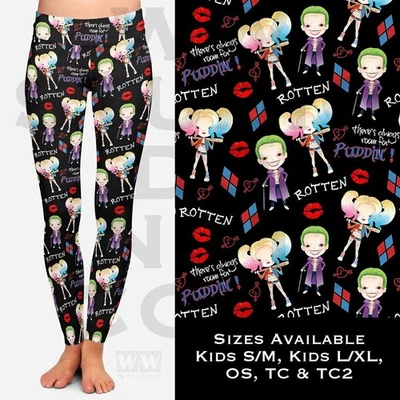 Harley Quinn Puddin' 紧身裤女式 Curvy Plus 24-28 — 第 1/2 张图片